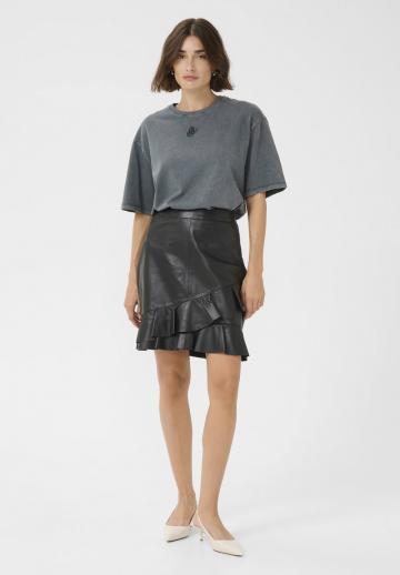 Кожаная юбка