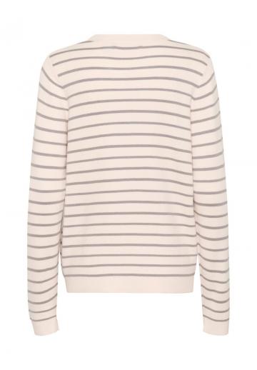 Пуловер в полоску