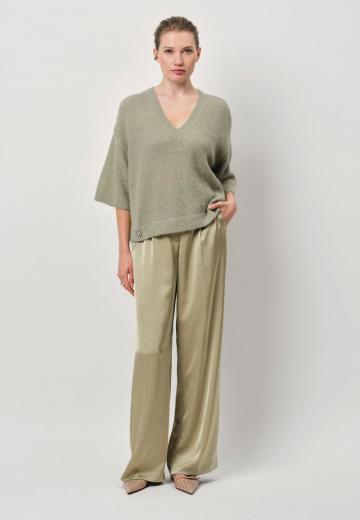 Пуловер с рукавом три четверти