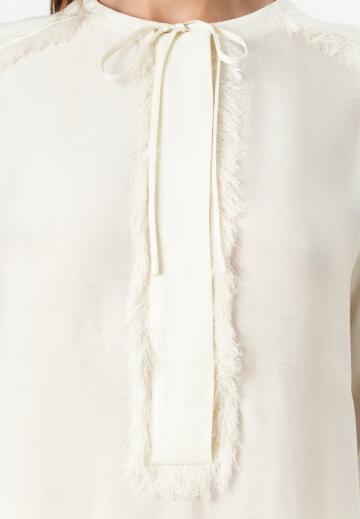 Атласная блузка