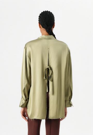 Атласная блузка