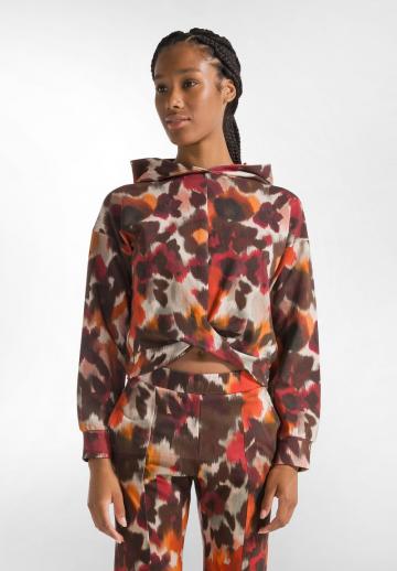 Пуловер с капюшоном