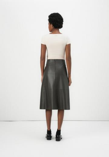Кожаная юбка