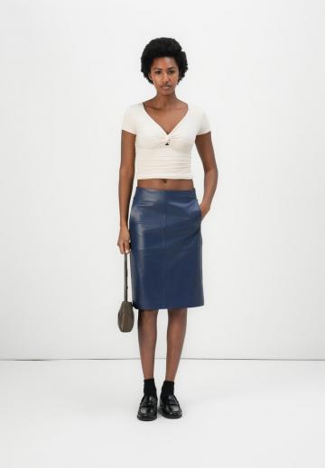 Кожаная юбка