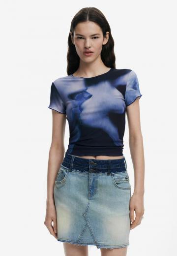 Юбка с накладными карманами