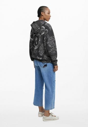 Пуловер с капюшоном