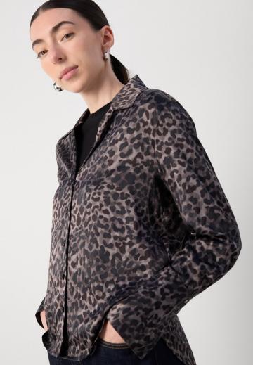 Атласная блузка