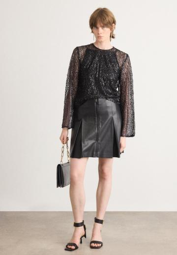 Кожаная юбка