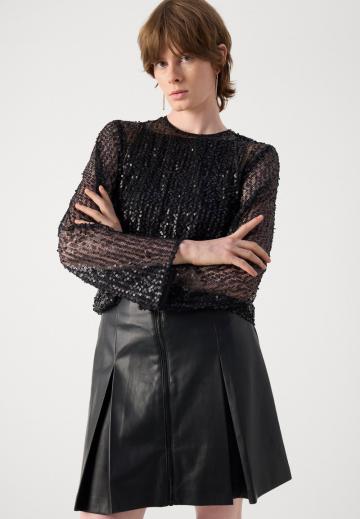 Кожаная юбка
