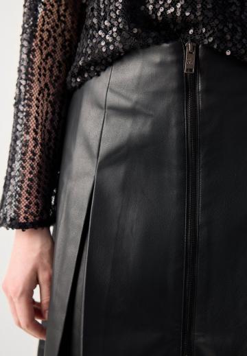 Кожаная юбка