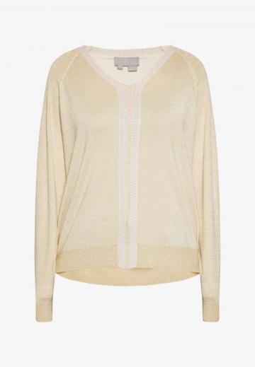 Пуловер с вырезом V