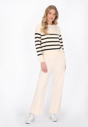 Пуловер в полоску