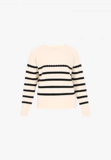 Пуловер в полоску