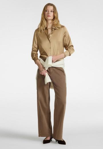 Атласная блузка