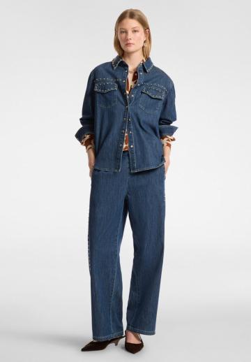 Джинсовая блузка