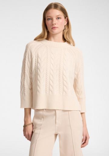 Пуловер с рукавом три четверти