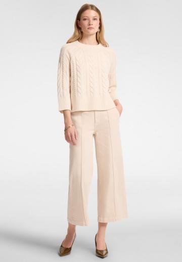 Пуловер с рукавом три четверти