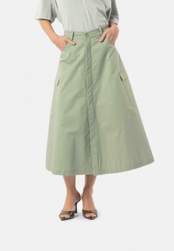 Юбка с накладными карманами