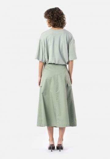 Юбка с накладными карманами