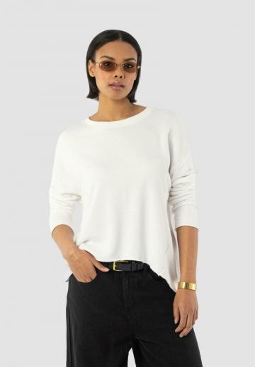 Пуловер с рукавом три четверти