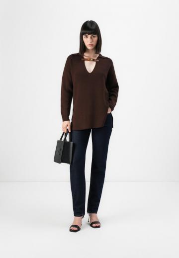 Длинный пуловер