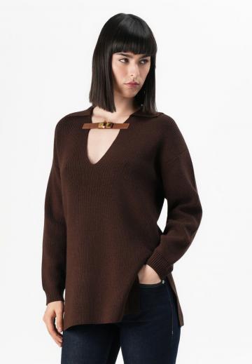 Длинный пуловер