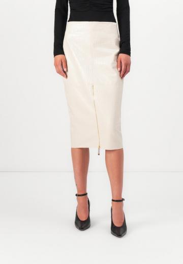 Кожаная юбка