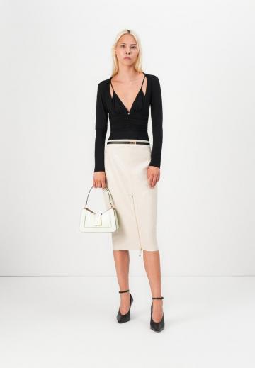 Кожаная юбка