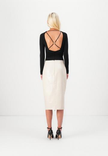 Кожаная юбка