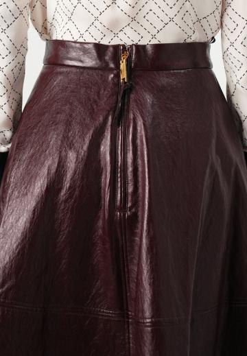 Кожаная юбка