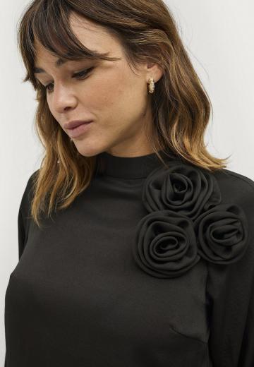 Атласная блузка