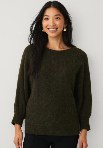 Пуловер с рукавом три четверти