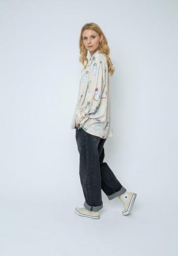 Длинная блузка