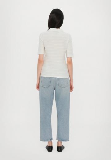 Пуловер с коротким рукавом