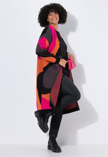 Жаккардовая вязаная кофта