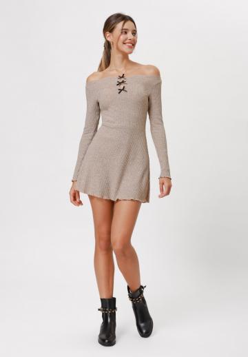 Вязаное платье