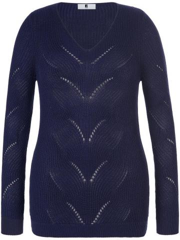Пуловер с вырезом V