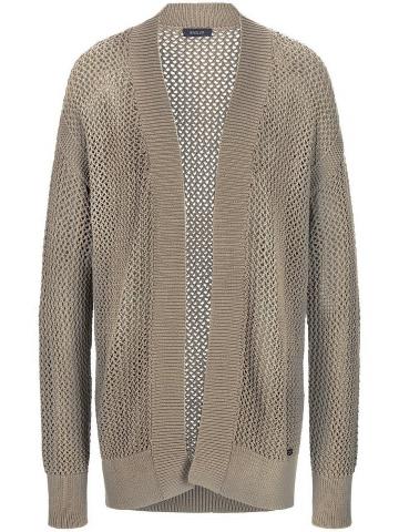 Длинная вязаная кофта