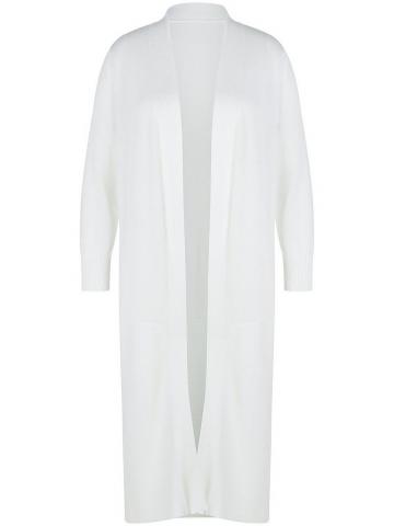 Длинная вязаная кофта