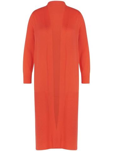 Длинная вязаная кофта