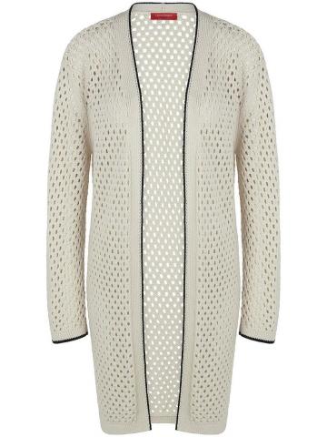 Длинный вязаный кардиган