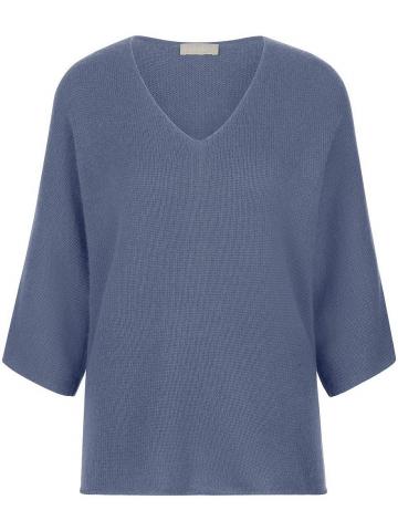 Пуловер с вырезом V