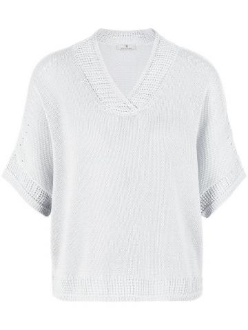 Пуловер с вырезом V