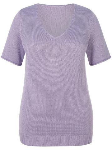 Пуловер с вырезом V