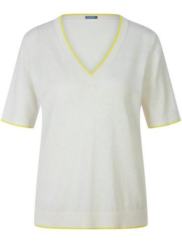 Пуловер с вырезом V