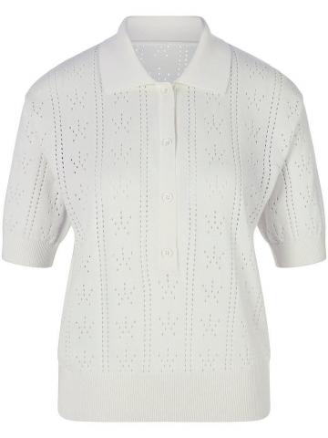 Пуловер с воротником поло