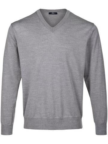 Пуловер с вырезом V
