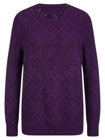 Пуловер с круглым вырезом