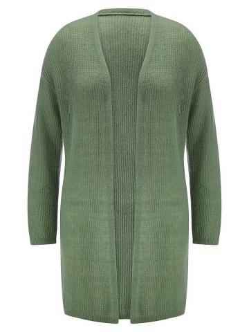 Длинная вязаная кофта