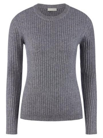 Пуловер с круглым вырезом